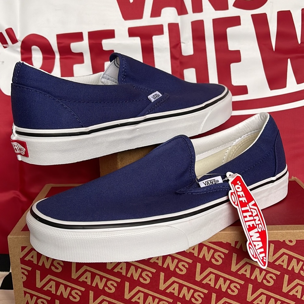 Vans Classic Slip On Twilight Blue/True White Men’s sneakers - Picture 9 of 16